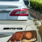 3D ABS Car AMG Logo Badge Rear Trunk Emblem Stickers Decal For Mercedes Benz AMG A B C E G W211 W203 W204 W210 W124 Accessories