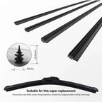 14" - 28" Car Wiper Blade Windscreen Wipers Insert Natural Rubber Strip 6mm Windscreen FR Wipe Car Accessories
