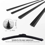 14" - 28" Car Wiper Blade Windscreen Wipers Insert Natural Rubber Strip 6mm Windscreen FR Wipe Car Accessories