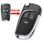 Modified Car Remote Key Shell Case For Chevrolet Cruze Aveo Orlando Lova Epica Spark Camaro Impala Sail Replacement Case