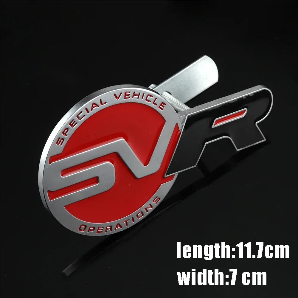 Car Front Grille Emblem Sticker Auto Accessories For Landrover SVR Vogue Velar Evoque Discovery Range Rover  L551 P250 P300 L405