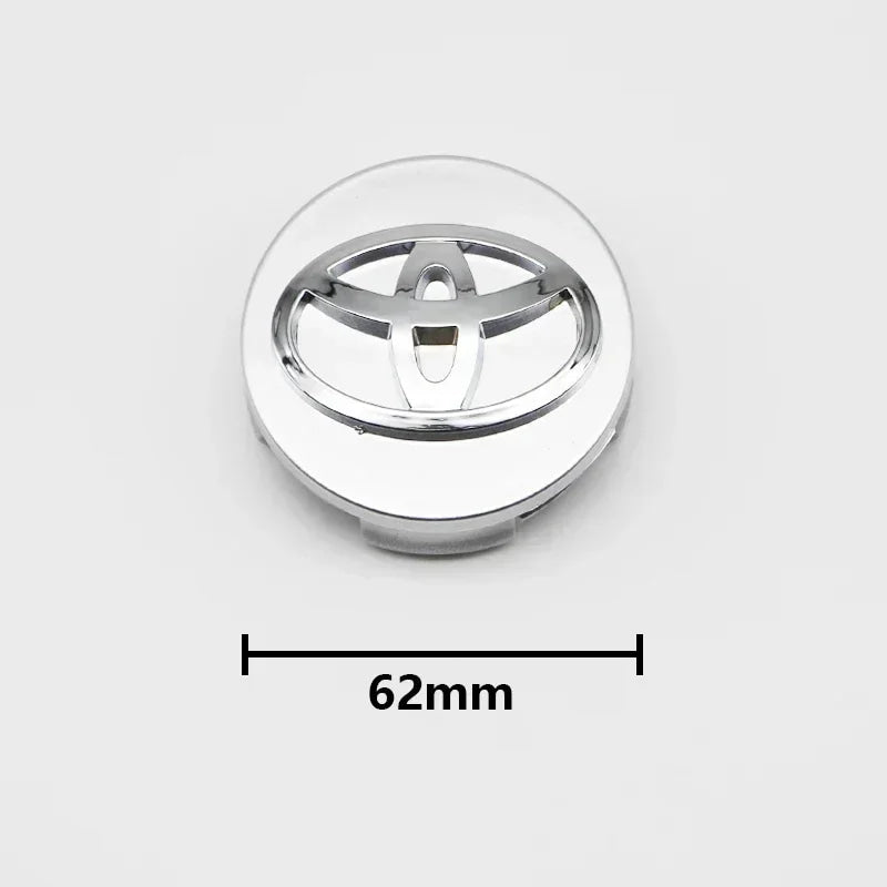 4pcs 57mm+62mm Car Tyre Wheel Center Hub Cap Badge For Toyota C-hr Prado Rav4 Yaris Hilux Prius Avensis Corolla Camry crown