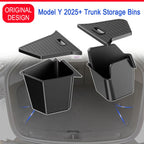 For Tesla Model Y Juniper Trunk Organizer Side Storage Box Boot Organizer Flocked TPE Mat Anti-dirty 2025 Car Travel Accessories