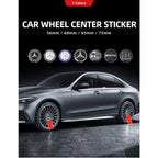 56mm 60mm 65mm 75mm Car Wheel Center Hub Caps Cover Rim Exterior Sticker For Mercedes Benz A B C E Class GLC GLK GLE GLA CLA GLB