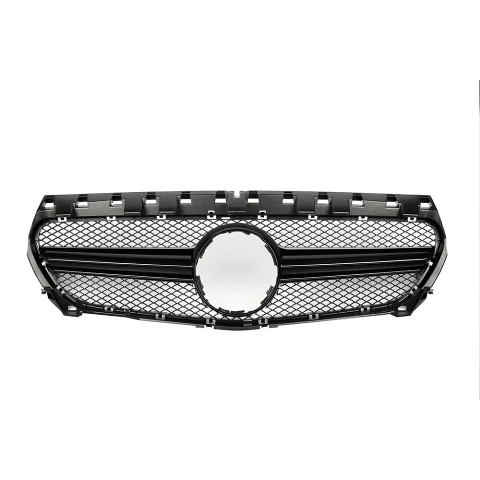 Chrome Silver AMG Style Front Bumper Grille For Mercedes Benz CLA-Class W117 2013-2019 CLA180 CLA200 CLA45 Front Grill Black