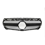 Chrome Silver AMG Style Front Bumper Grille For Mercedes Benz CLA-Class W117 2013-2019 CLA180 CLA200 CLA45 Front Grill Black
