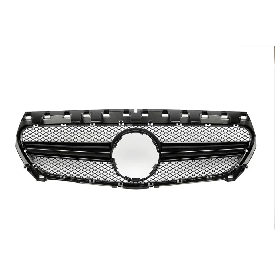 Chrome Silver AMG Style Front Bumper Grille For Mercedes Benz CLA-Class W117 2013-2019 CLA180 CLA200 CLA45 Front Grill Black