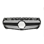 Chrome Silver AMG Style Front Bumper Grille For Mercedes Benz CLA-Class W117 2013-2019 CLA180 CLA200 CLA45 Front Grill Black