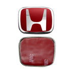 Car Steering Wheel Emblem H-Sticker For Honda Civic Accord City CRV Jade Fit Odyssey Hybrid Red Black Blue Interior Modification