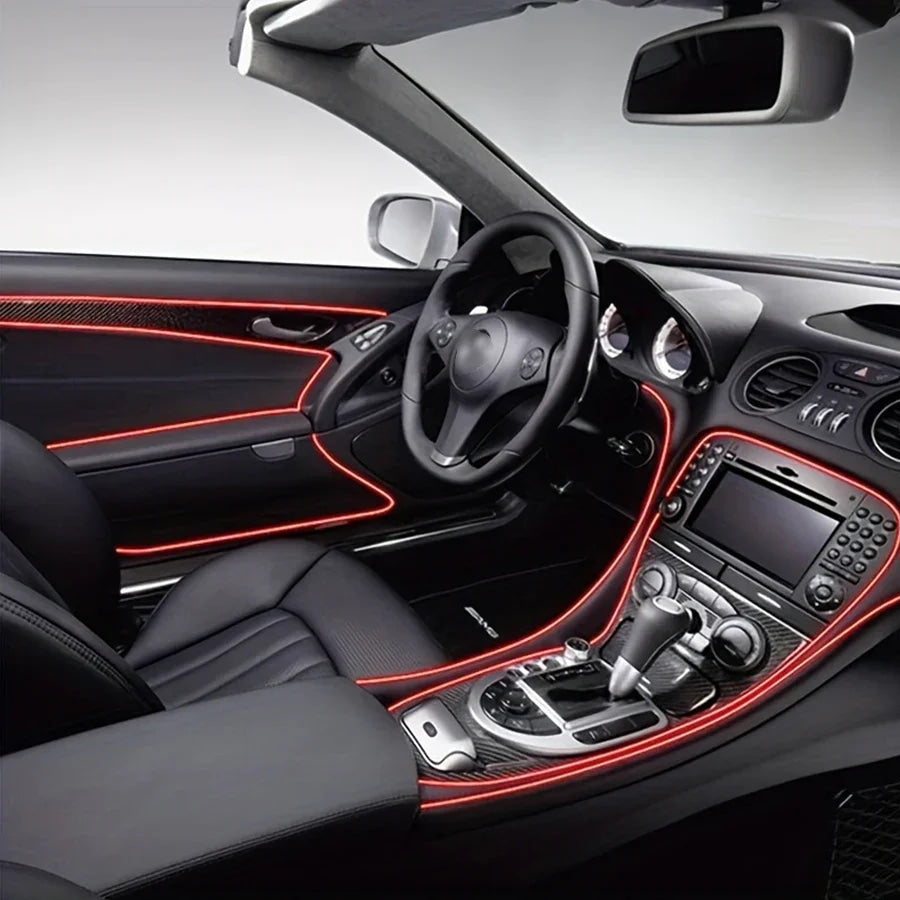 Car interior strip, car styling decoration flexible strip, dashboard cover decoration easy to install, upgrade your car interior