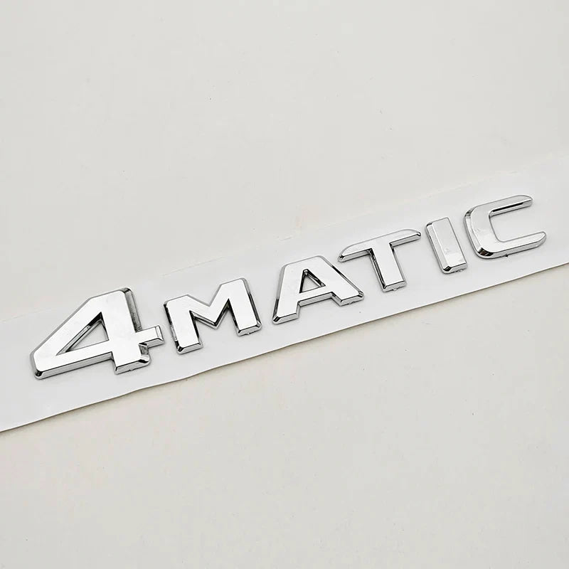3D ABS Car Logo 4 Matic GLK220 GLK300 GLK350 Emblem Letters Sticker Rear Trunk Badge for GLK W204 X204 GLK220 GLK300 GLK350