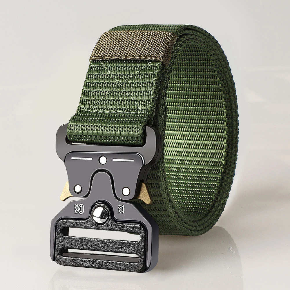 Cinturones tácticos versátiles para hombres: diseño duradero y ajustable, para entusiastas de los deportes al aire libre, par con pantalones vaqueros, para hombres y mujeres ﻿