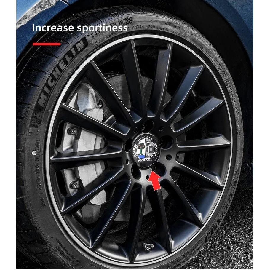56mm 60mm 65mm 75mm Car Wheel Center Hub Caps Cover Rim Exterior Sticker For Mercedes Benz A B C E Class GLC GLK GLE GLA CLA GLB