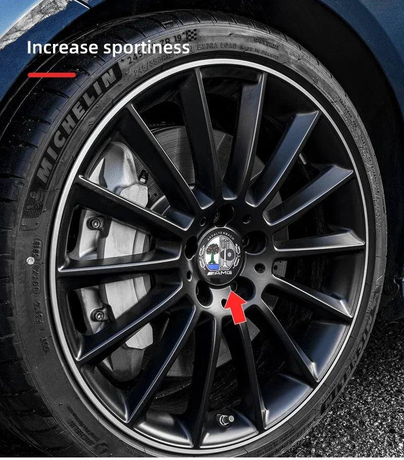 56mm 60mm 65mm 75mm Car Wheel Center Hub Caps Cover Rim Exterior Sticker For Mercedes Benz A B C E Class GLC GLK GLE GLA CLA GLB