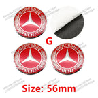 4pcs 56mm 75mm Car Wheel Center Hub Caps Cover Auto Accessories Mercedes Benz Amg C180 C200 C260 W108 W124 W126 W140 W168 W176