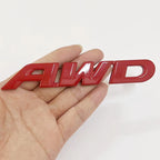 3D Metal AWD Letters Stickers Car Rear Trunk Fender Badge Sticker For Honda CRV HRV Toyota Highlander Car Styling Accessories