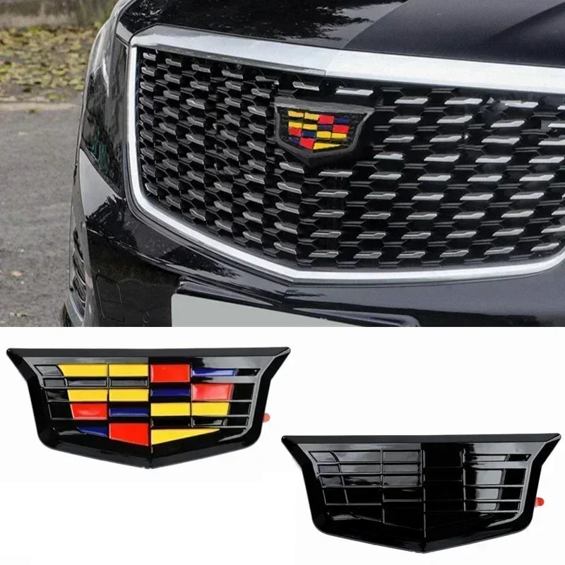 Front Rear Emblem Steering Wheel Sticker Side Badge Logo Refit Replacement Accessories for Cadillac CT4 CT5 CT6 XT4 XT5 XT6