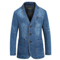 2025 spring and autumn new denim suit men casual loose large size youth denim suit jacket Fashion classic style