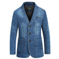 2025 spring and autumn new denim suit men casual loose large size youth denim suit jacket Fashion classic style
