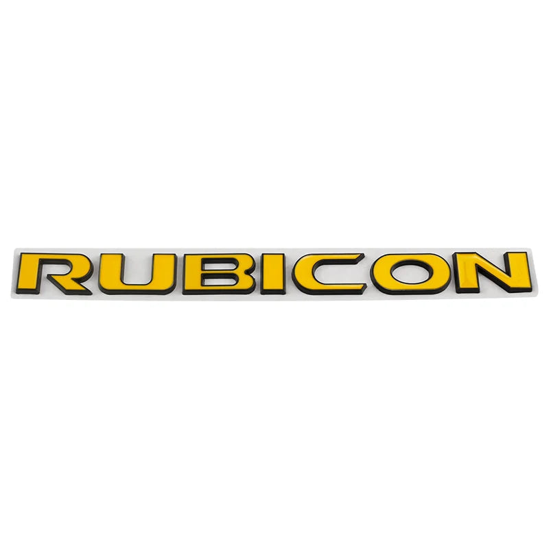 Car Metal Body Logo Decals Badge Emblems Sticker For Jeep Wrangler Rubicon Unlimited 4x4 JK JL JT 2021 2022 2023 2024 Parts