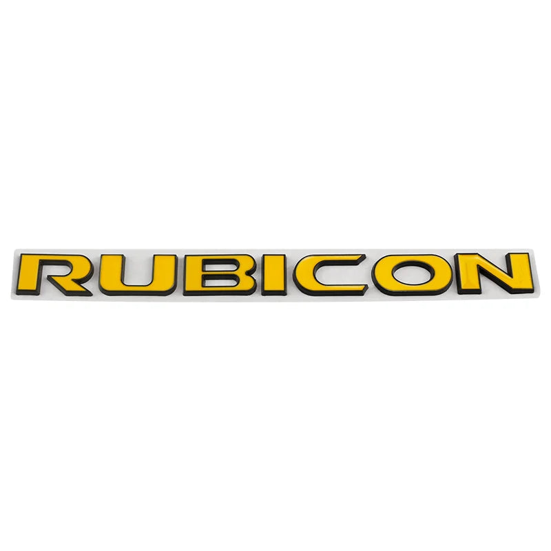 Car Metal Body Logo Decals Badge Emblems Sticker For Jeep Wrangler Rubicon Unlimited 4x4 JK JL JT 2021 2022 2023 2024 Parts