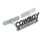COWBOY EDITION COOL Car 3D Metal Front Hood Grille Emblem Badge Decal Sticker Auto Pickup Tail Trunk Body Styling Accessories