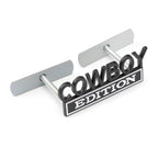 COWBOY EDITION COOL Car 3D Metal Front Hood Grille Emblem Badge Decal Sticker Auto Pickup Tail Trunk Body Styling Accessories
