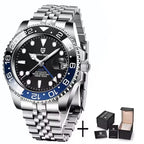 PAGANI DESIGN 2026 GMT Watches Men Luxury Sapphire Automatic Mechanical Watch 40MM Stainless Steel Waterproof Watches for men
