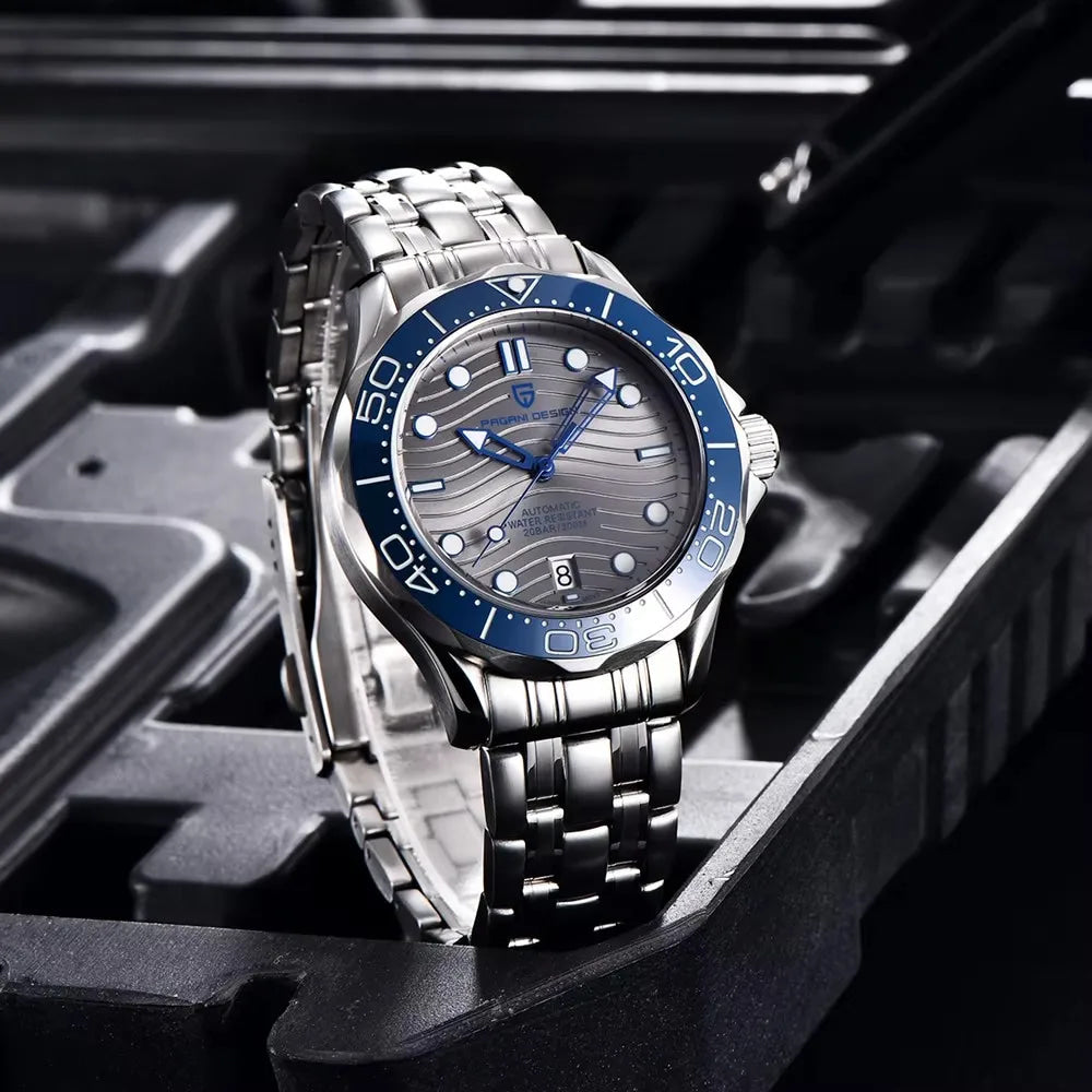 2026 New PAGANI DESIGN Men's Mechanical Watches Top Luxury Automatic Watch For Men AR Sapphire Luminous Waterproof ceramic Bezel