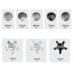 Audi 4pcs 60mm 61mm 68mm 69mm 123mm Car Styling Wheel Center Cap Hub Covers Badge for Audi A3 A4 A5 A6 A7 A8 S4 S6 Sticker