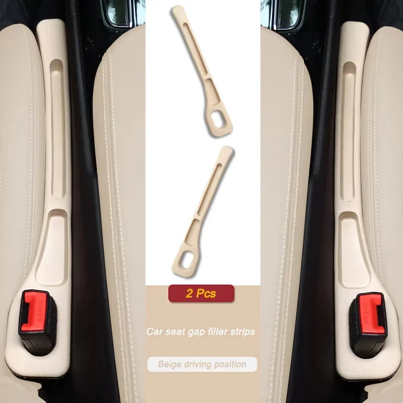 Tira de enchufe de costura lateral para asiento de coche, tira de relleno a prueba de fugas para todos los modelos de coche, billetera, soporte para teléfono, accesorios para coche, 2 uds.