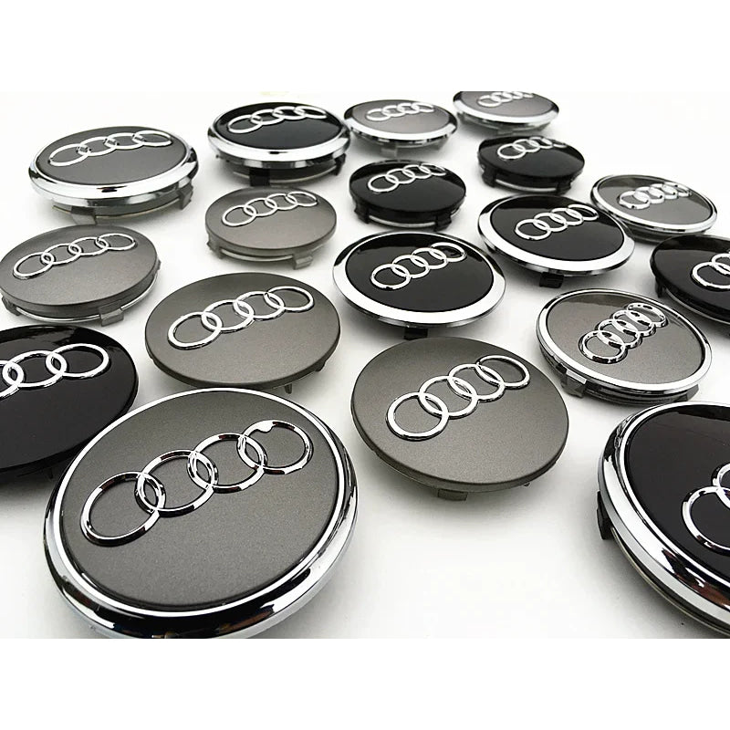 4pcs 60mm 61mm 68mm 69mm Car Styling Wheel Center Cap Hub Covers Badge 4B0601170 For Audi A3 A4 A5 A6 A7 A8 S4 S6 Accessories
