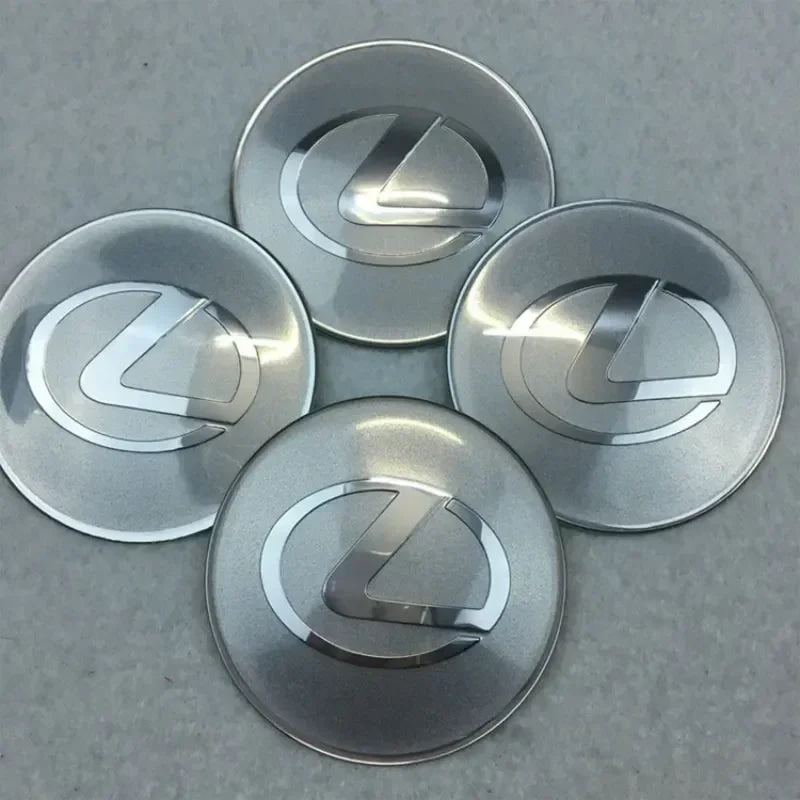 For Lexus NX200T ES250 ES300 ES350 RX350 RX400 GX300 IS300 IS400 Accessories 65MM Alloy Car Wheel Hubcap Sticker Center Cover