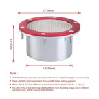 Car Air Vent Racing Intake Bumper Vent Inlet Duct Cold Air Filter Dust Air Duct Grille 3inch Universal  For Benz BMW Audi