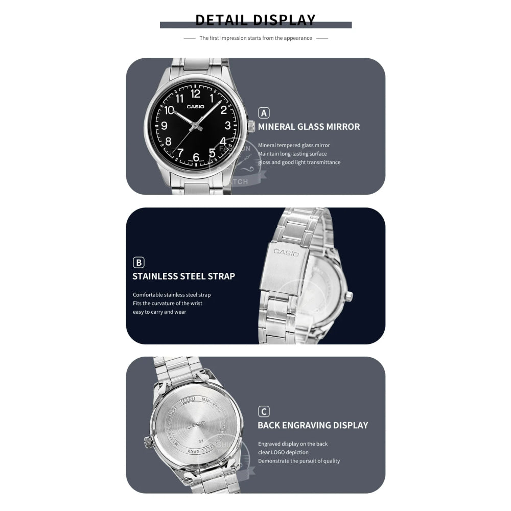 Casio watch for men Digital Hands Quartz Watch  reloj casio hombre  MTP-V005D-1B4