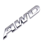 3D Metal Car Letters AWD Logo Emblem Sticker Fender Trunk Badge Accessories For Honda Civic CRV Subaru Mazda Toyota RAV4 Kia