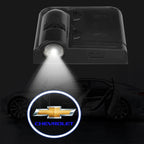 LED Car Door Welcome Light Decoration Light Car Badge logo For Chevrolet Onix Cruze Silverado Impala Equinox Malibu Tahoe Cobalt
