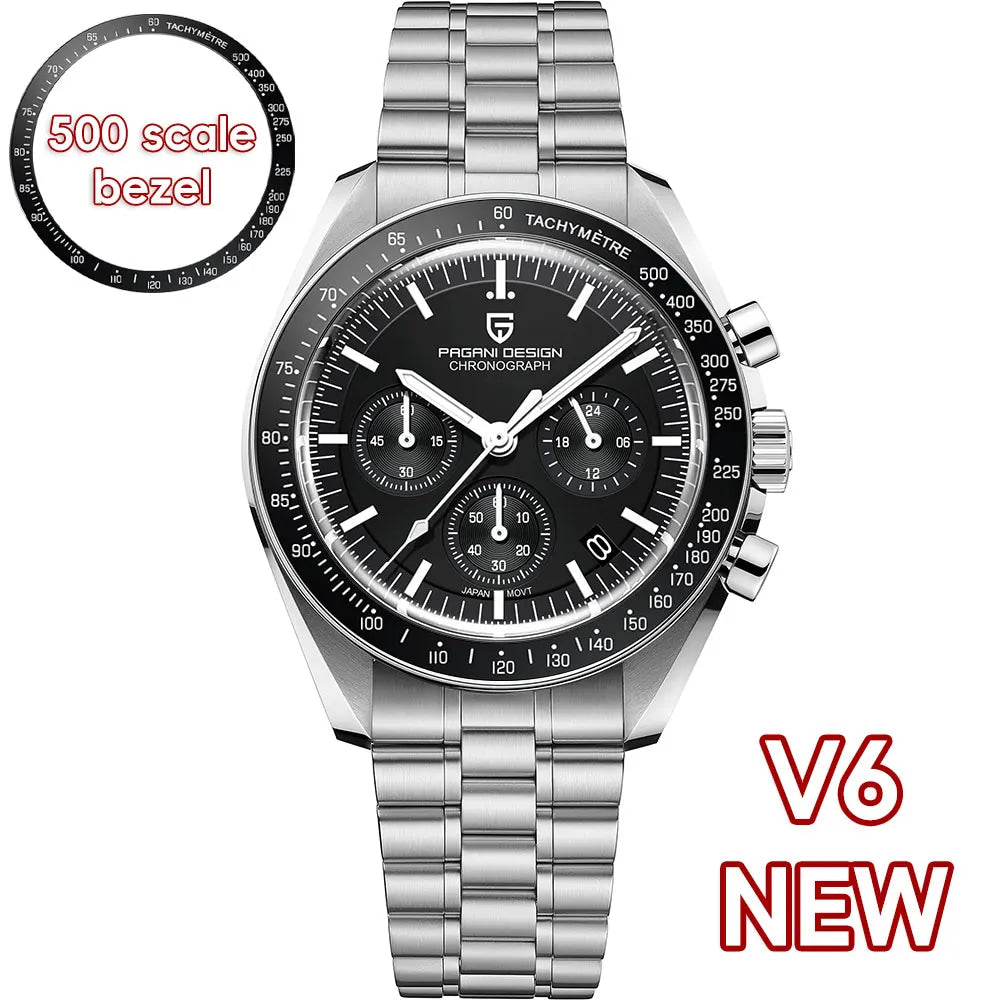 2025 New PAGANI DESIGN AK Project Mars Men's Watches Luxury Quartz Watch Men AR Sapphire Speed Sport Chronograph Automatic Date