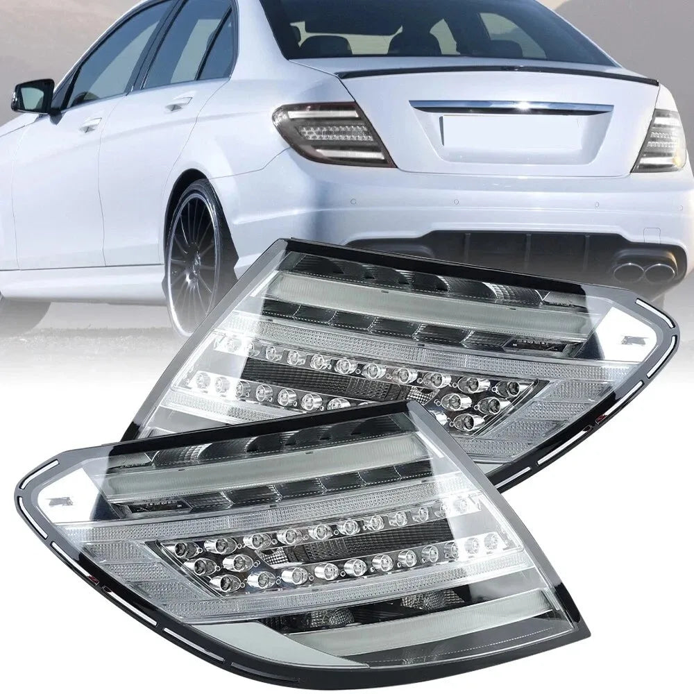 LED Taillights For Mercedes-Benz W204 C-Class 2008-2014 C180 C200 C250 C300 C350 C63 Rear Brake Turn Signal LED Tail Lamps