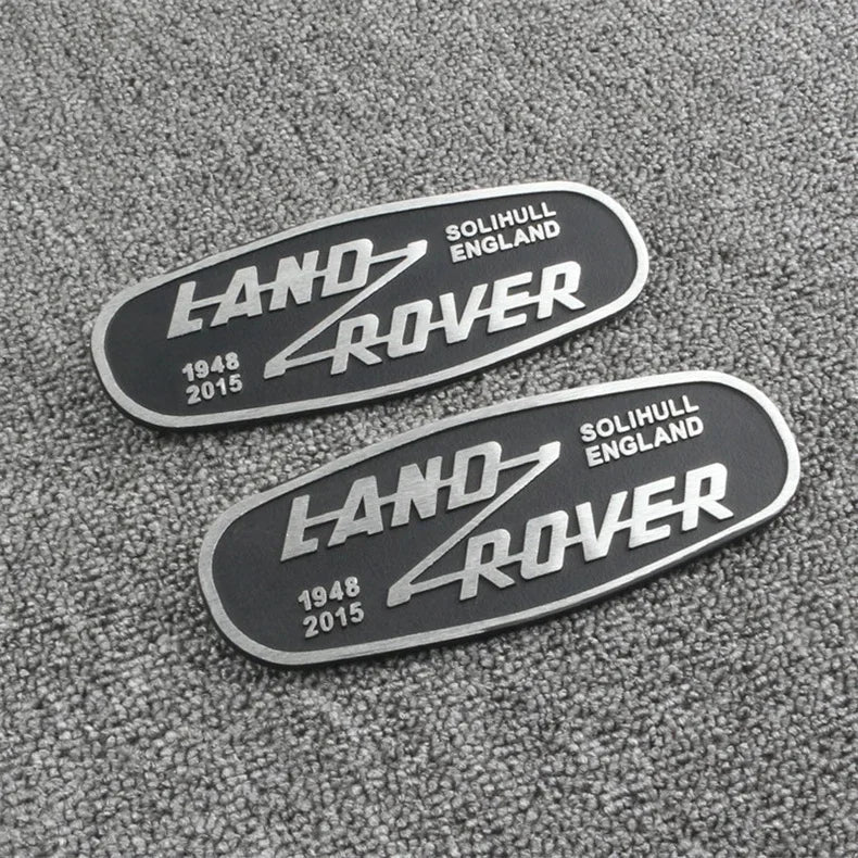 3D Metal Car Front Grille Emblem for Land Rover SOLIHULL ENGLAND Logo Sticker Defender 2015 Auto Badge Decoration Accessories