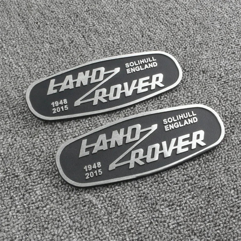 3D Metal Car Front Grille Emblem for Land Rover SOLIHULL ENGLAND Logo Sticker Defender 2015 Auto Badge Decoration Accessories