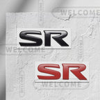 3D Metal SR Logo Car Letter Emblem Badge Sticker Trunk Decals For Nissan Altima Kicks Sentra Maxima X-Trail Styling Accessories