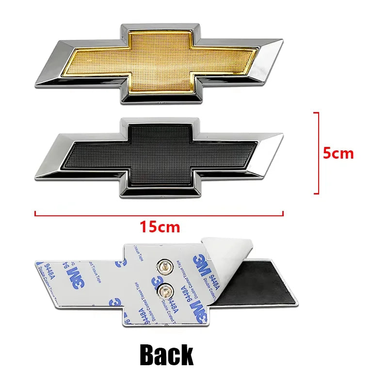 1Pc 15cm 3D ABS Car Emblem Sticker for Chevrolet Captiva 2011-2018 Front Grill Rear Bumper Tail Door Trunk Styling Accessory