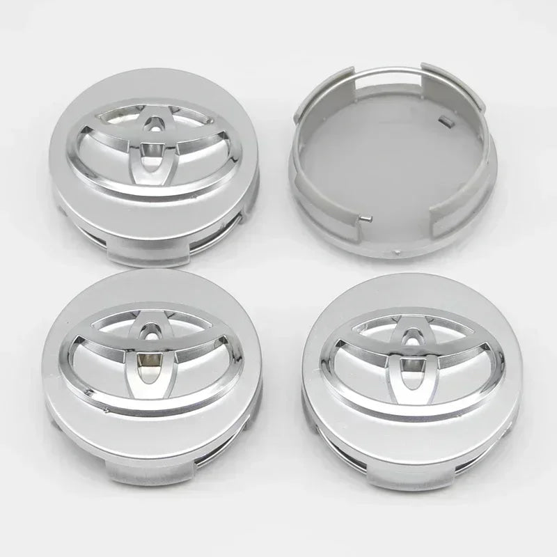 4Pcs 57/62mm Car Wheel Center Hub Caps For Toyota Rav4 Aygo Yaris Corolla Camry Car Tire Center Decoration Stickers Accessories