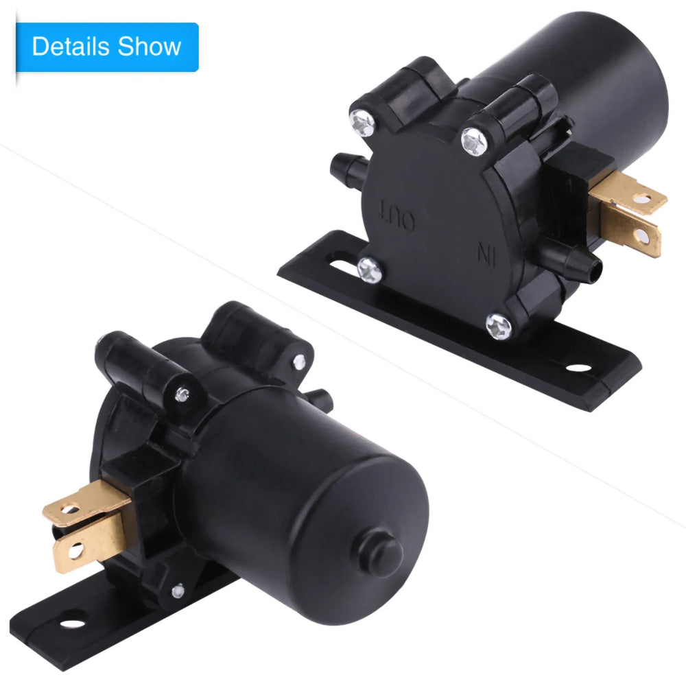 Windscreen Washer Pump 12V Universal Windshield Windscreen Wiper Washer Pump Motor for Car Van Bus Truck Windshield Washer Pump