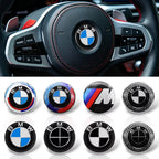 45mm Car Steering Wheel Emblem Sticker Accessories For BMW E36 E39 E46 E53 E60 E90 E83 F10 F20 F21 F30 F35 M3 M5 X1 X3 X4 X5 X6