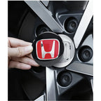 4pcs 56mm 60mm 65mm Car Wheel Center Covers Badge Sticker Stickers For Honda Civic XR-V HR-V Accord Odyssey CRV Insight Fit
