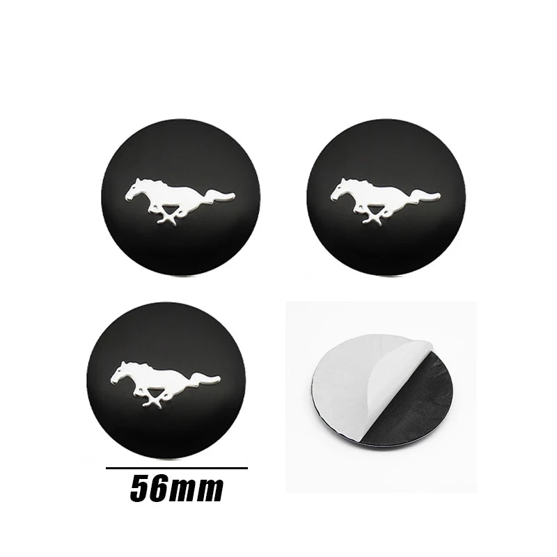 4Pcs 56mm 60mm 54mm Car Wheel Center Hub Cap Rim Cover Stickers For Ford Focus Mondeo Edge Ecosport Ranger Fiesta Fusion Kuga