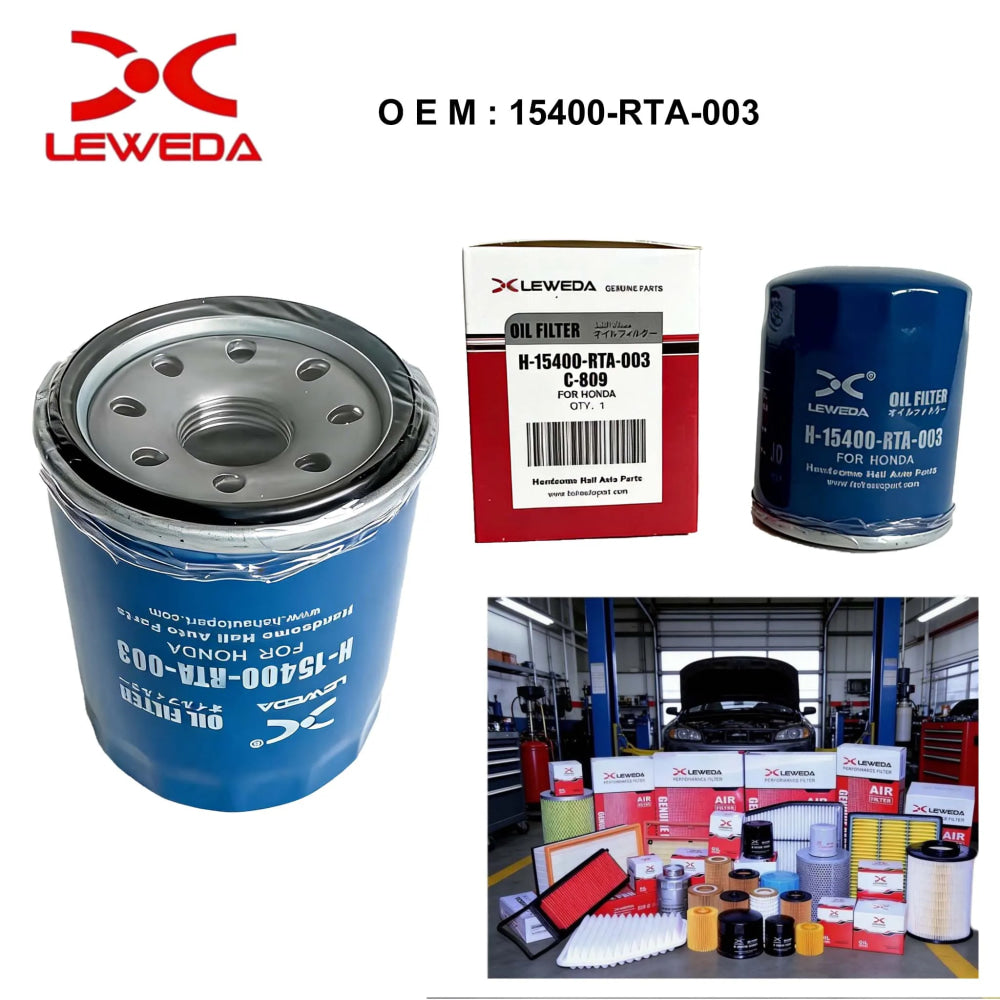 LEWEDA High Quality 15400-RTA-003 Oil Filter For Honda Civic CR-V Fit Replace 15400-PLC-004 15400-RAF-T01