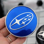 For Subaru ASCENT BRZ FORESTER IMPREZA XV WRC WRX LEGACY OUTBACK STI 4pcs 60mm Car Wheel Center Covers Tire Hub Caps Decoration